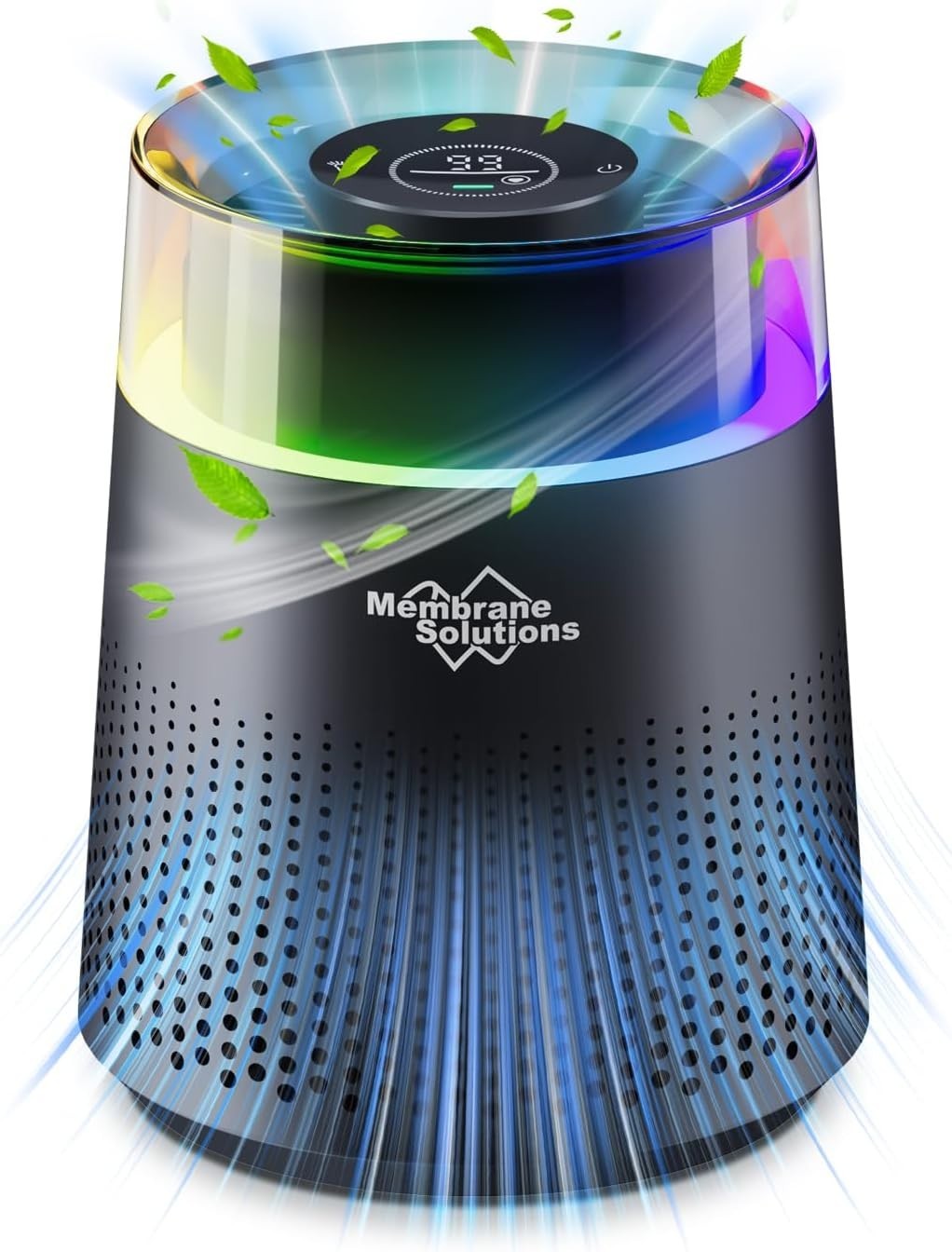 Mini H13 HEPA Air Purifier Desktop Bedroom 20dB Quiet Night Light