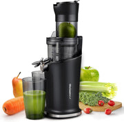 Cold Press Slow Juicer 200W Compact Masticating High Yield BPA Free