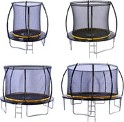 10FT Garden Trampoline Safety Enclosure Ladder Anchor Kit Outdoor