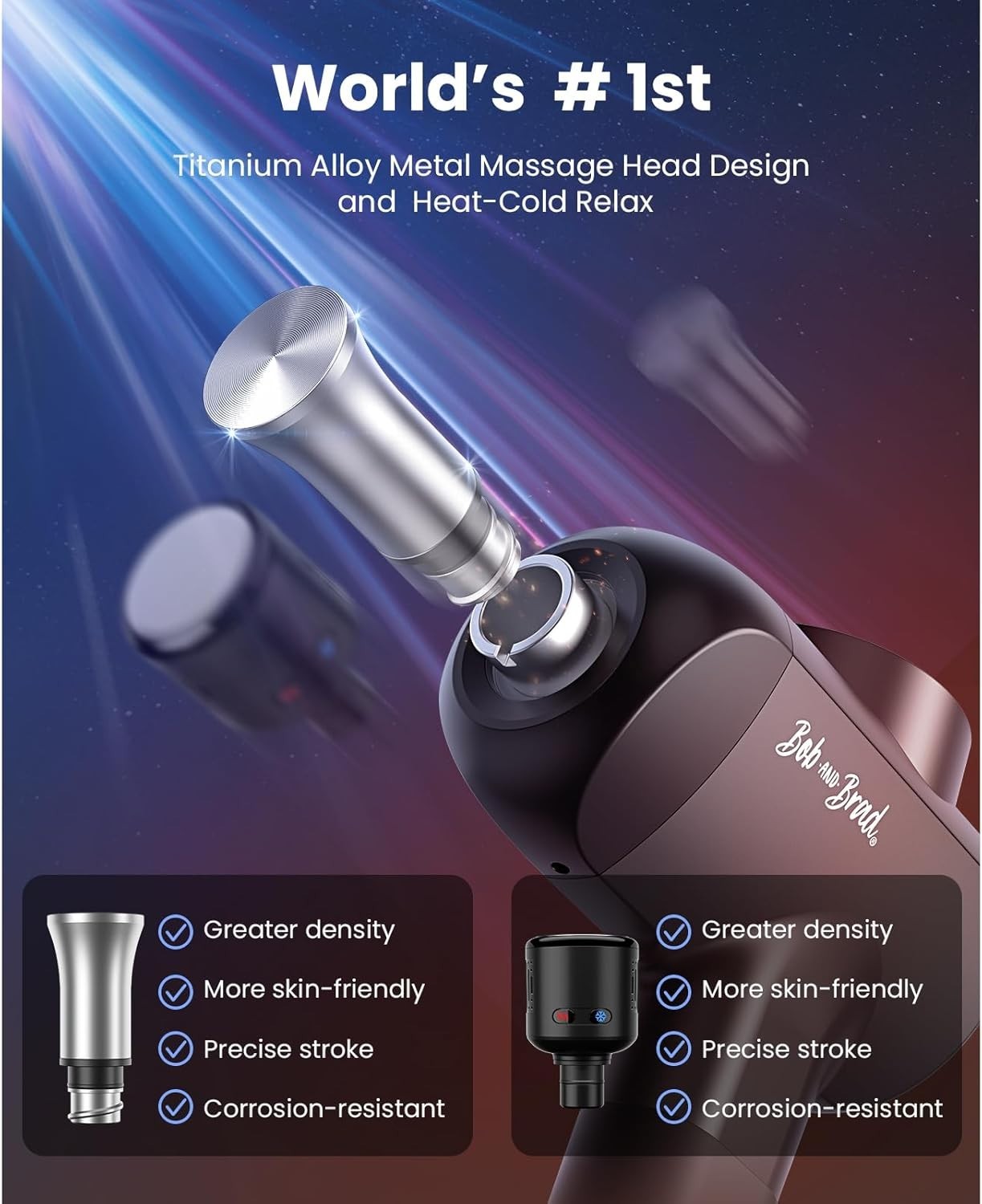 Mini Massage Gun Heat Therapy Deep Tissue Muscle Relief Quiet Portable