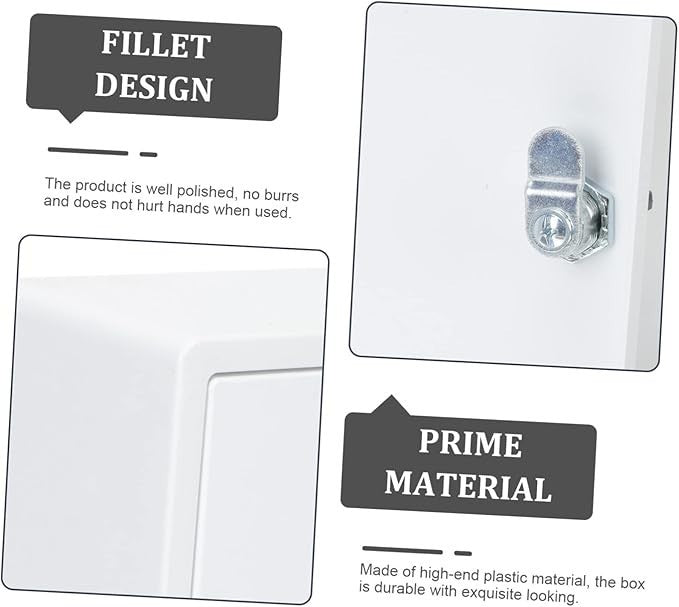 Secure Wall Mounted Package Drop Box – Lockable Outdoor Organizer, Plastic