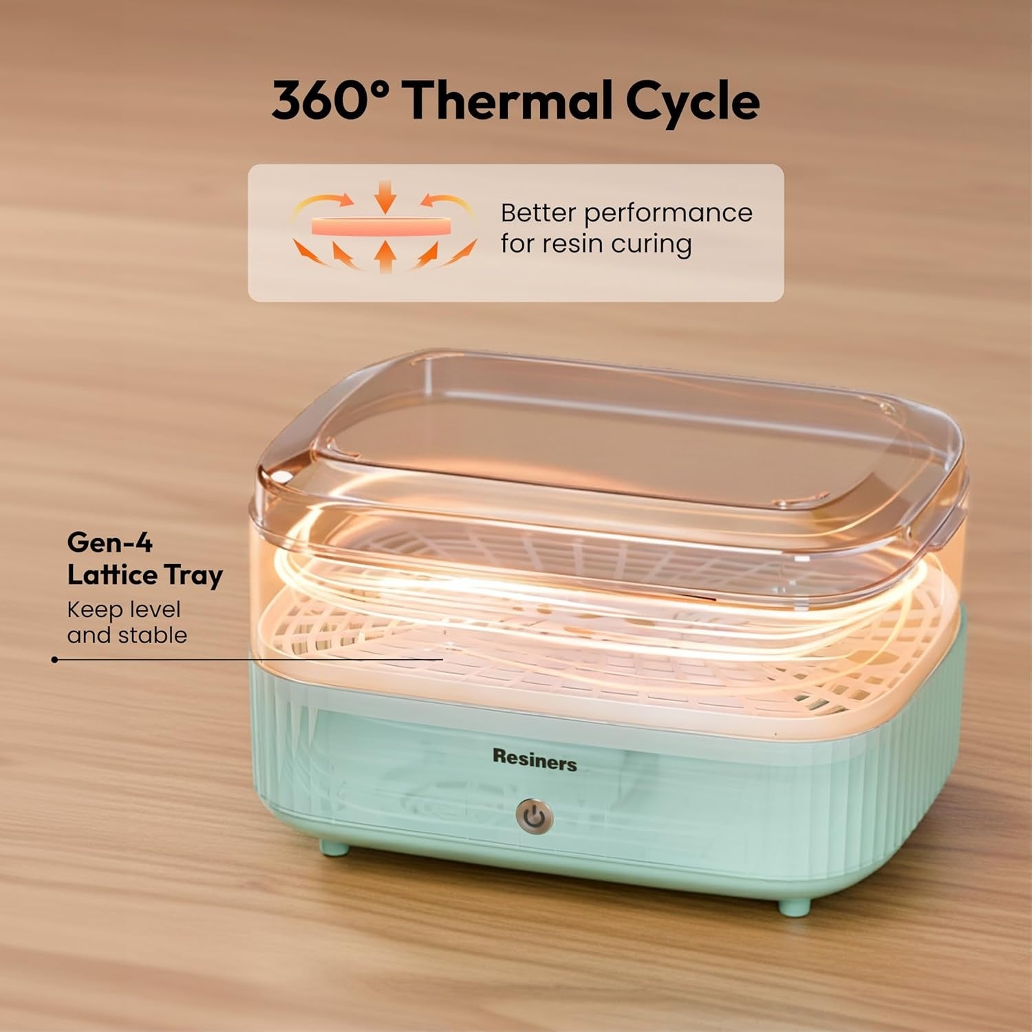 Resin Curing Machine Auto Cure Air Station UV Free Epoxy Craft Dryer