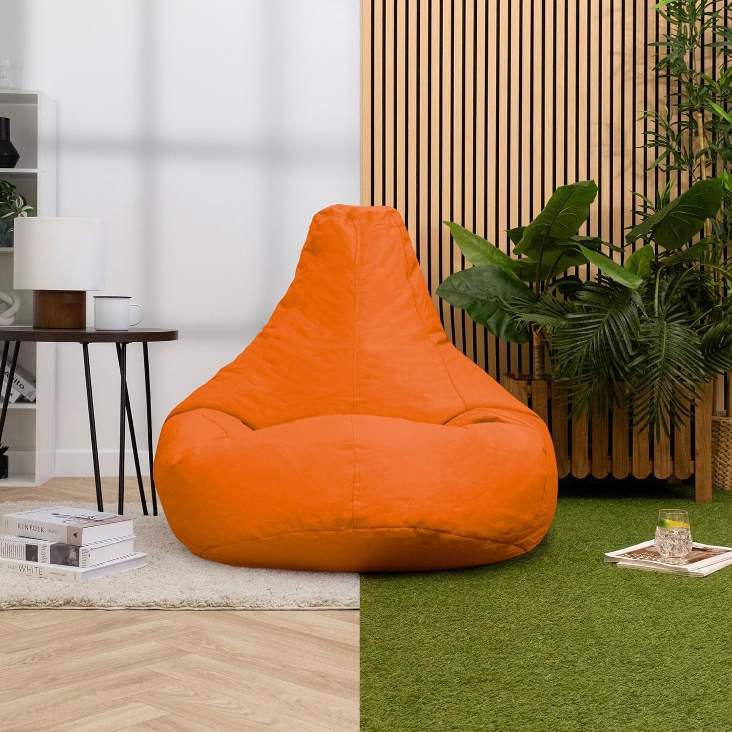 Burnt Orange Gaming Bean Bag Chair | Recliner Indoor Outdoor Waterproof