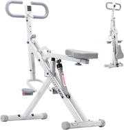 Foldable Squat Rowing Machine w LCD Adjustable Full Body Cardio