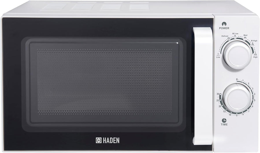 20L Stainless Steel Microwave Oven 700W White with 6 Power Levels