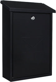 Wall-Mounted Steel Post Box Lockable Anthracite Mailbox Secure & Stylish Slot