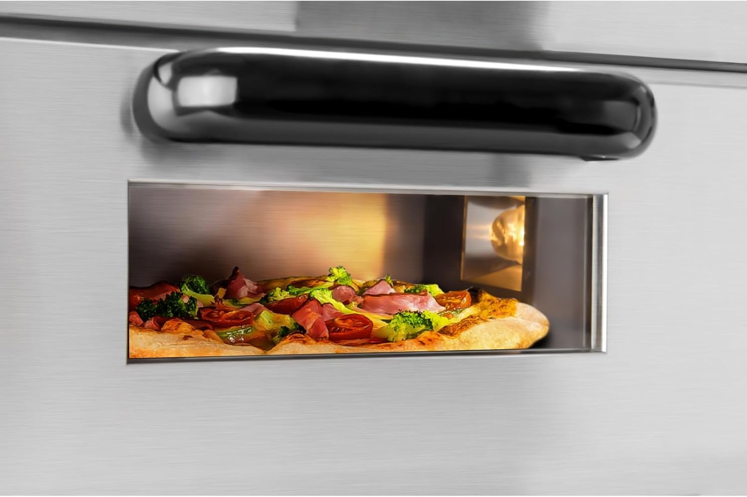 Electric Pizza Oven 2000W Fireclay Stone Large 40cm Surface Timer 120min