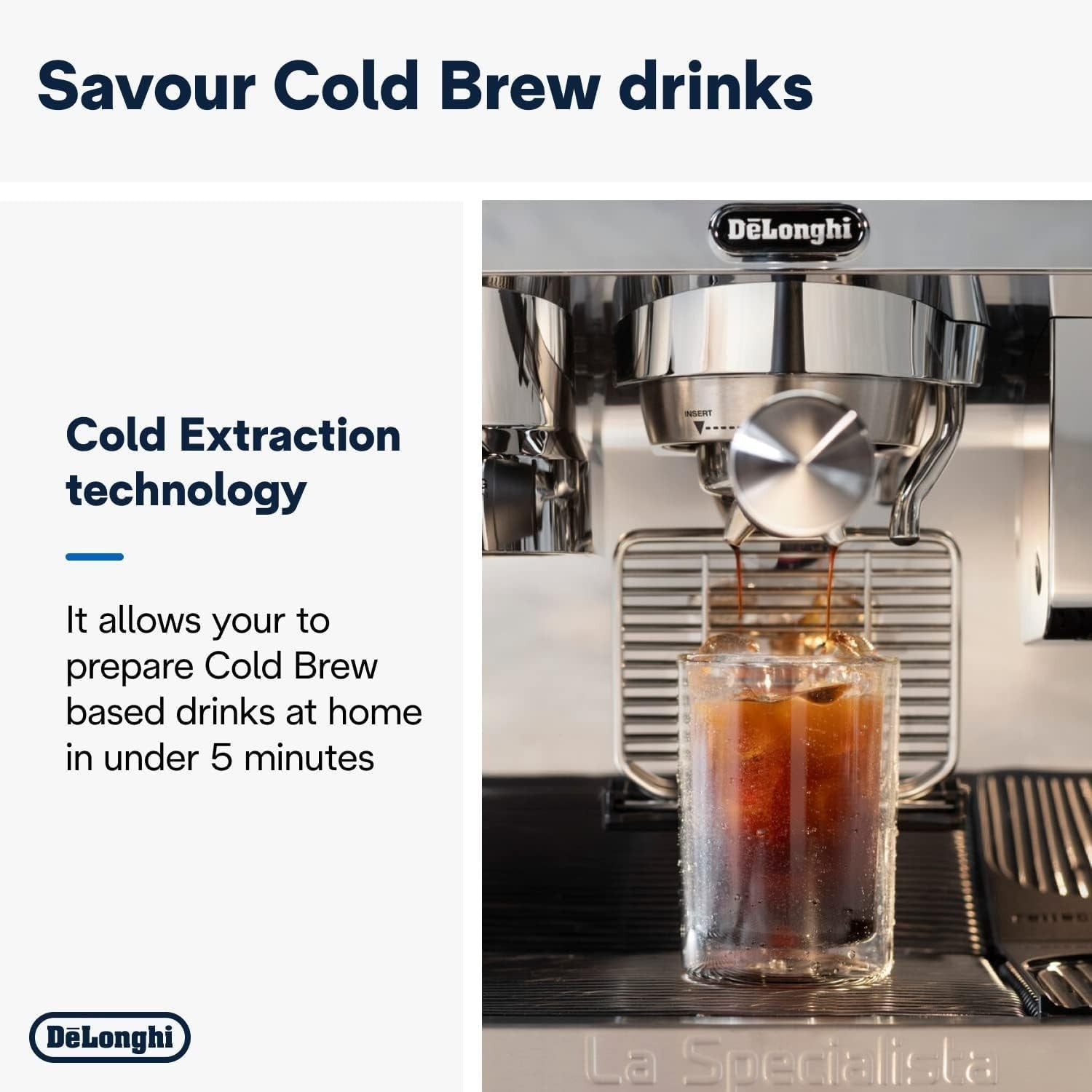 High-End Espresso Machine w/ Grinder, Cold Brew, Smart Tamping & Milk Frother
