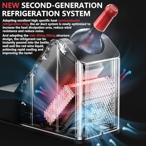 Electric Wine Bottle Cooler 750ml Adjustable Temperature Chiller 0–20°C