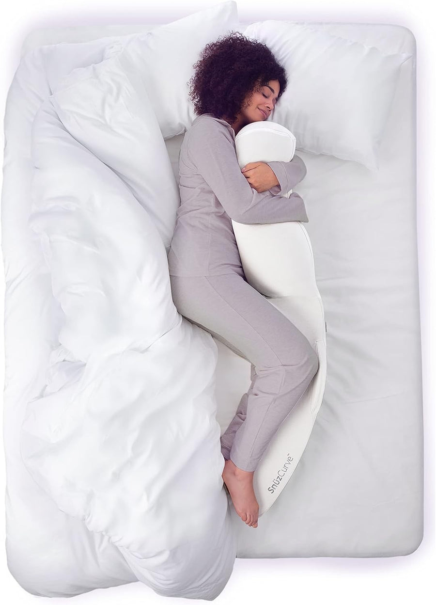 Pregnancy Pillow Curved Body Support Full Length Side Sleeper Washable