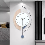 Large Modern Pendulum Wall Clock 36×72cm Silent Quartz Hanging Decor for Living