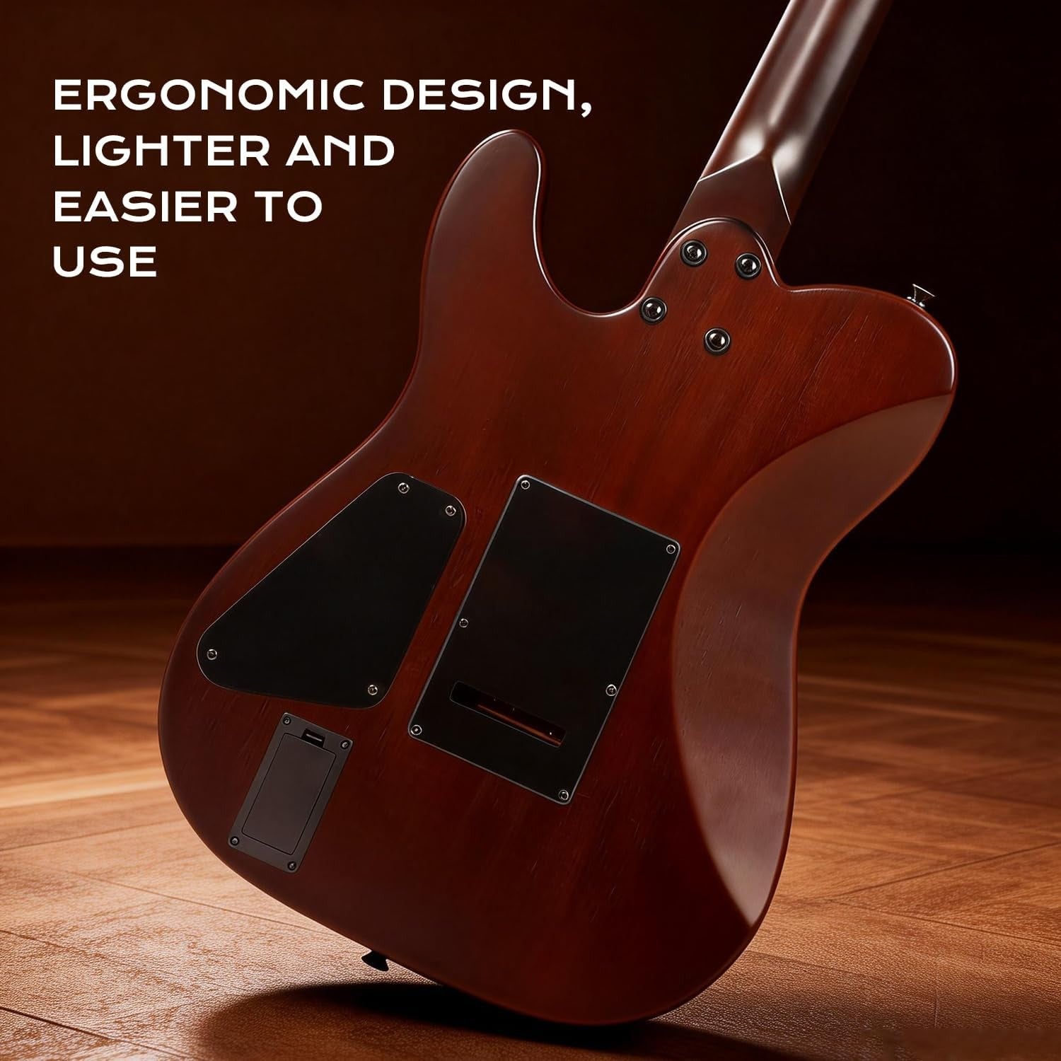 Acoustic Electric Travel Guitar 6 String Cutaway Kit Bag Tuner