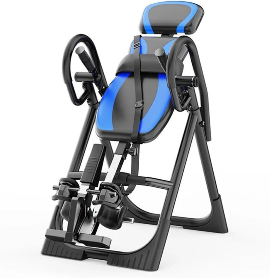 Gravity Inversion Bench with Headrest & Adjustable Straps, 150kg Limit