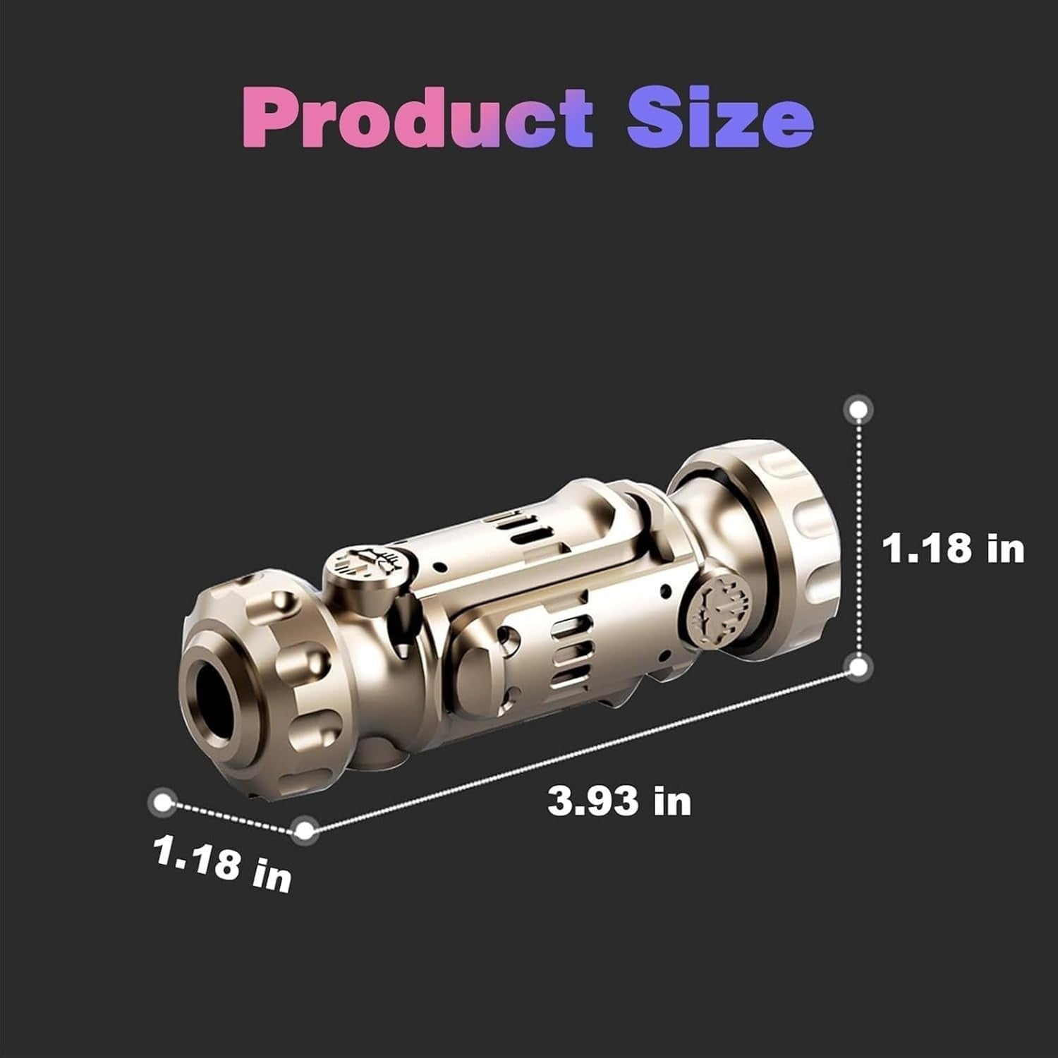 EDC Metal Fidget Toy Slider Spinner Launcher Combo Stress Relief ADHD