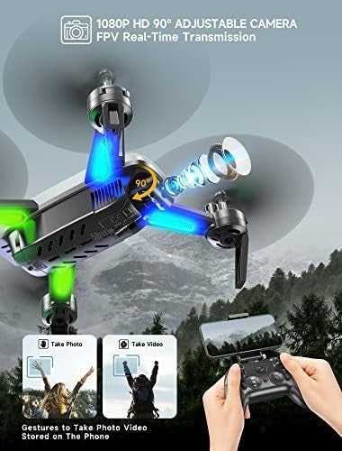 1080P HD Drone w/ Camera 2 Batteries 360° Flip Foldable Beginner RC Quadcopter