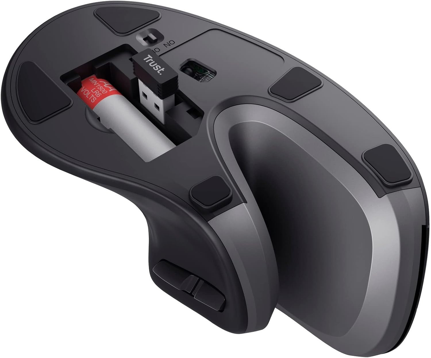 Wireless Vertical Ergonomic Mouse 60° 6 Buttons Adjustable DPI