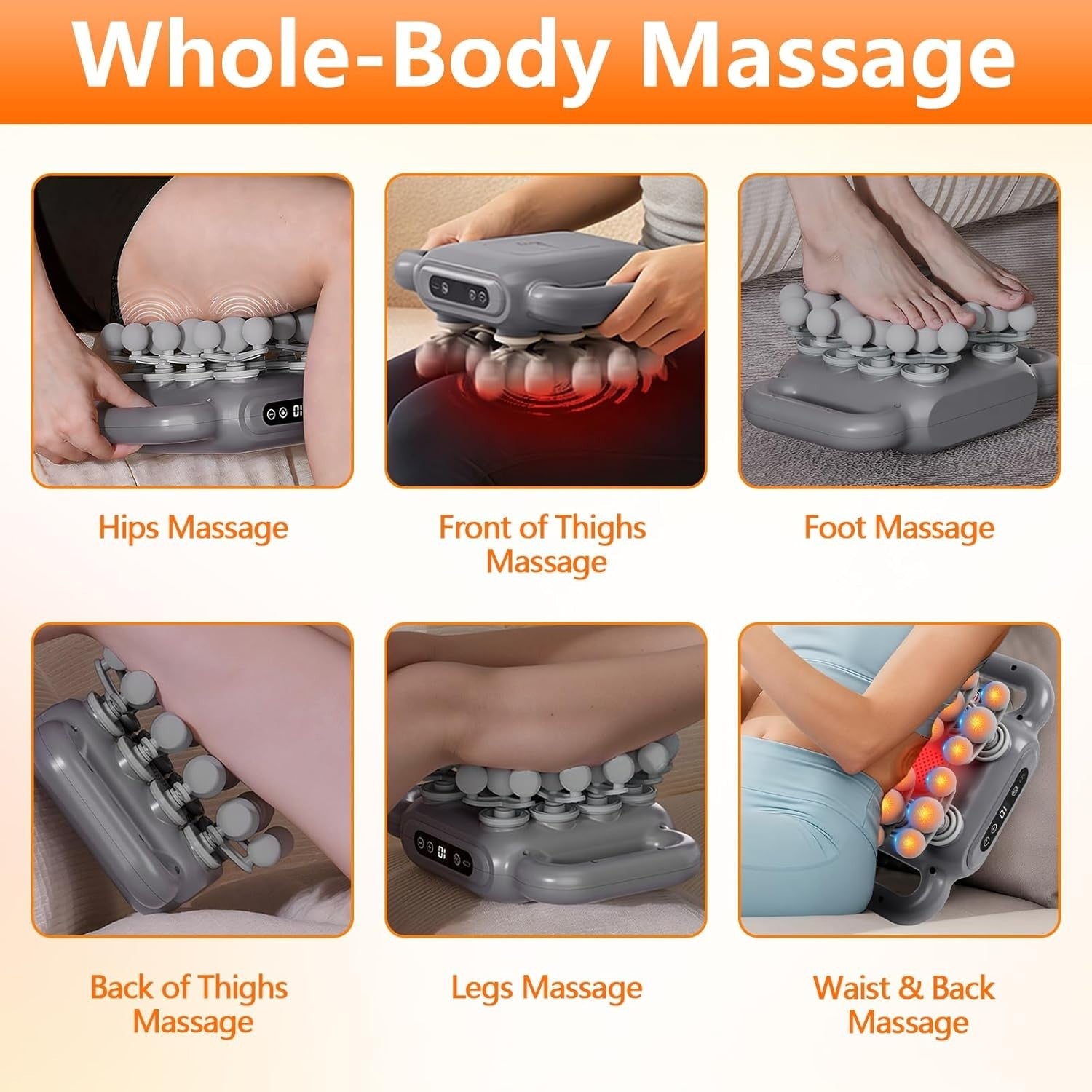 24 Head Deep Tissue Massage Gun Full Body Muscle Relief 9 Modes Powerful Quiet