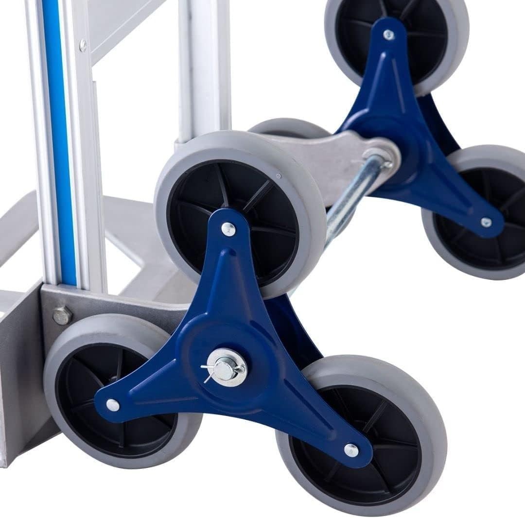 Heavy Duty Stair Climbing Hand Truck 250KG 6 Wheel Aluminium Trolley