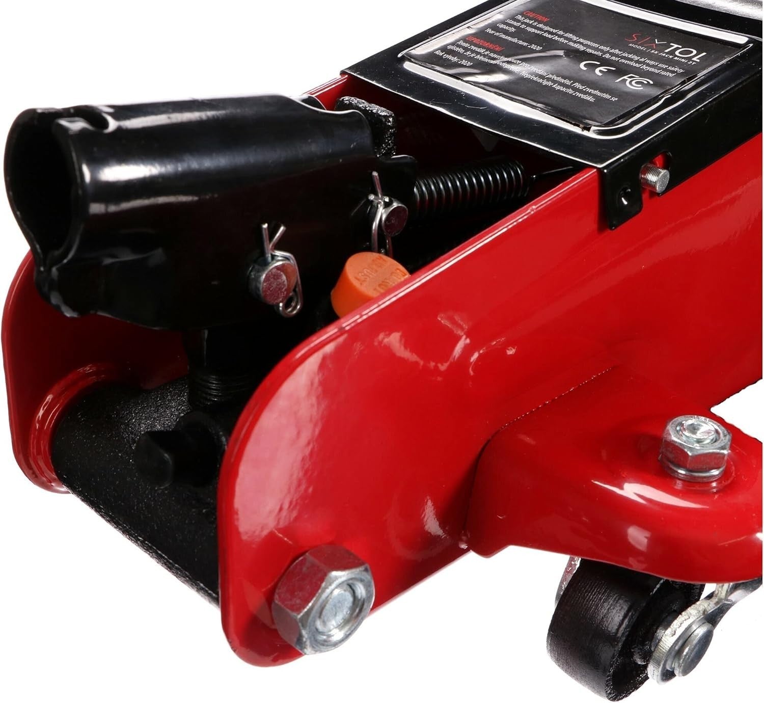 2 Ton Low Profile Hydraulic Trolley Jack 135–335mm Compact Mobile Car Lift Red