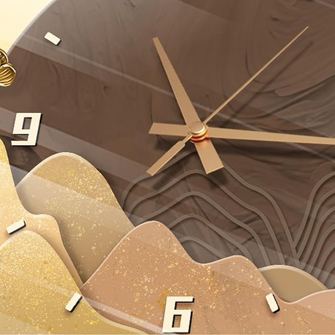 LED Feather Wall Clock 120×43cm Luxury Silent Modern Light-Up Wall Art Decor