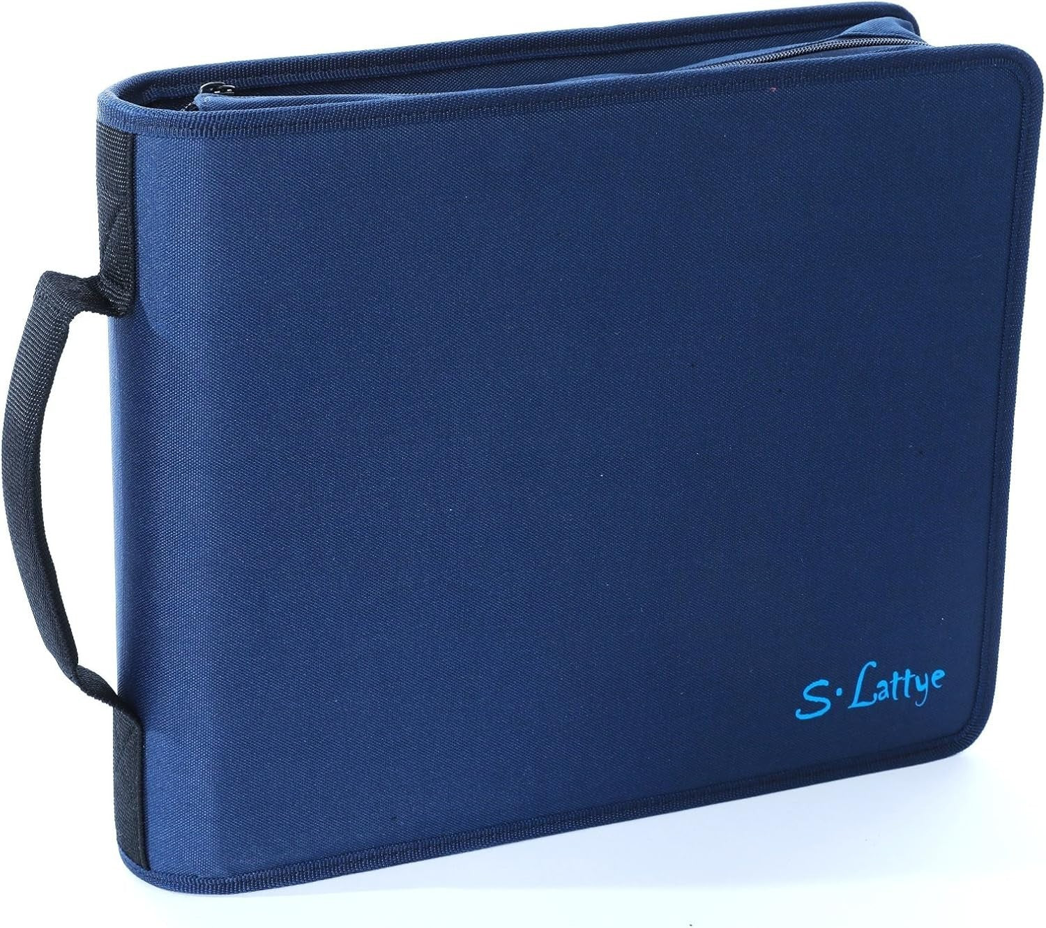 192 Disc DVD CD Storage Wallet Case Binder Blu Ray Organizer Album Blue