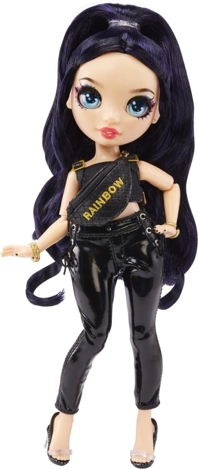 Black Gold Fashion Doll 3 Mix Match Outfits Designer Accessories