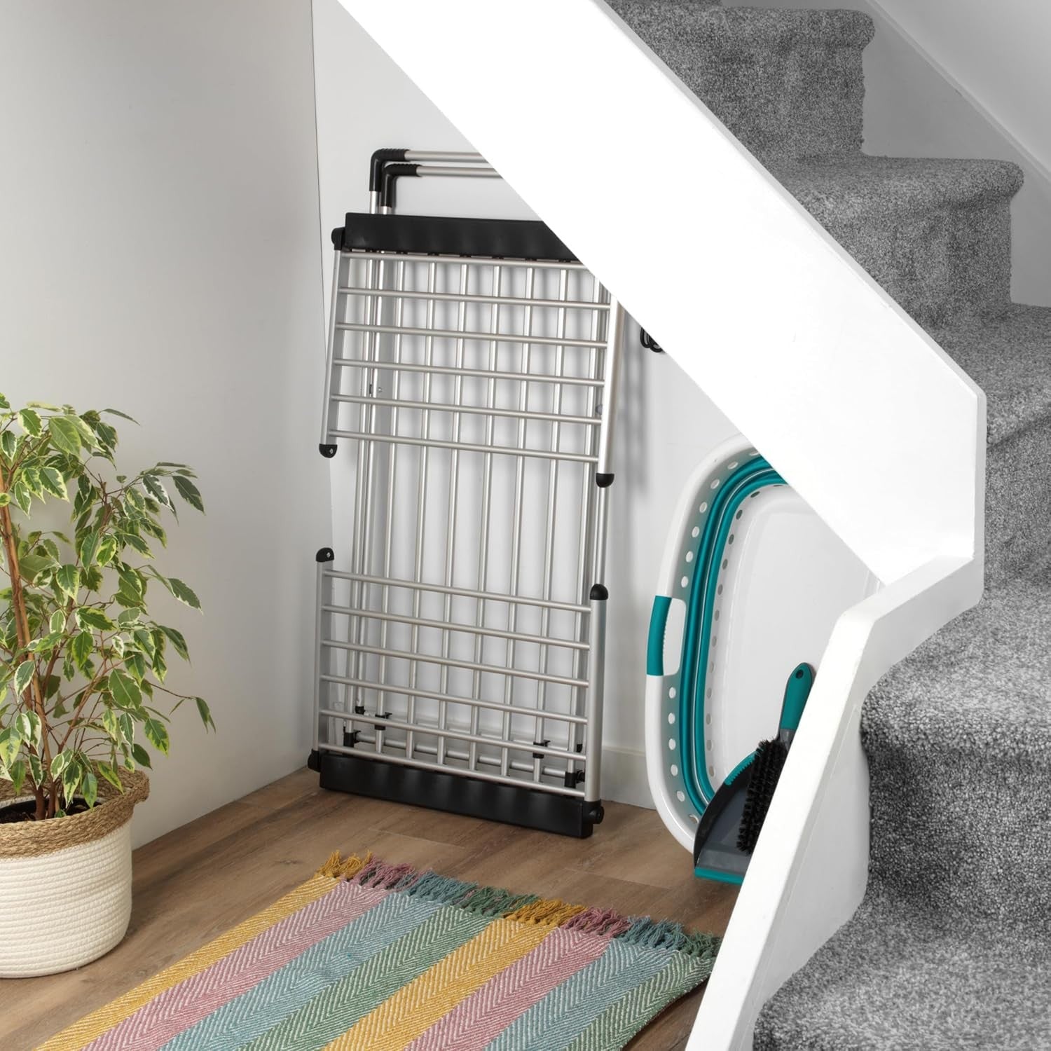 Electric Heated Airer Clothes Dryer Foldable 18 Bar Wings Fast Drying
