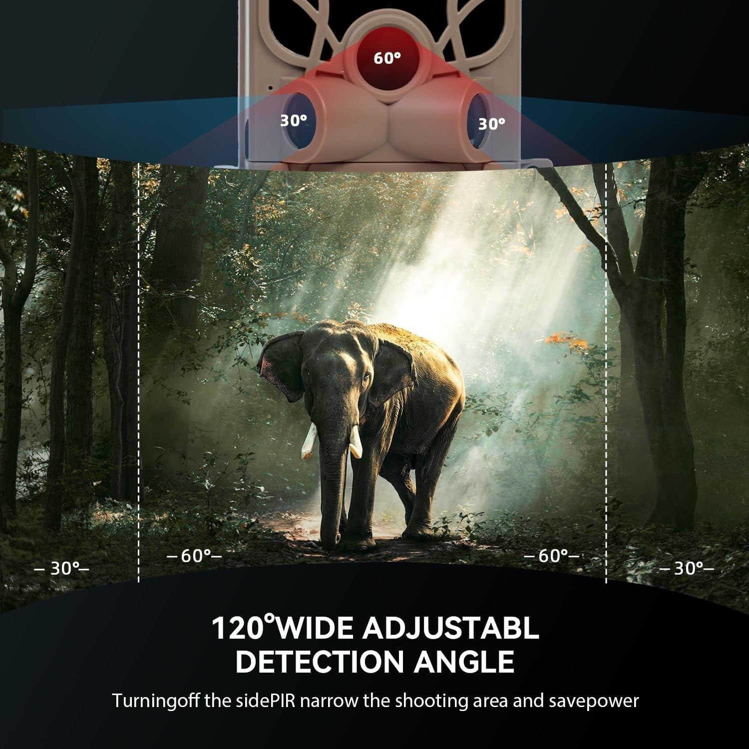 4K 48MP WiFi Trail Camera Night Vision Wildlife Hunting Camera Kit