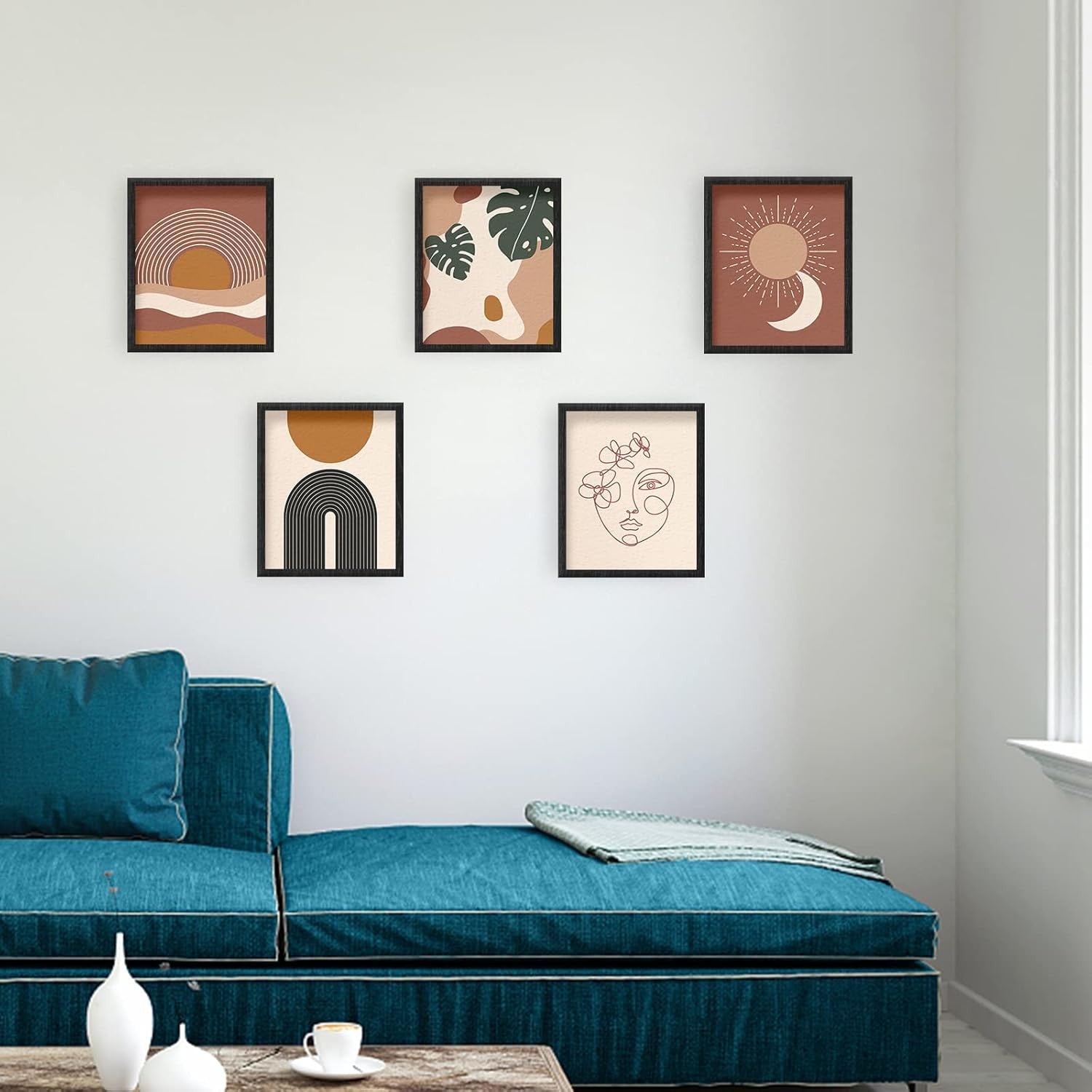 Boho Landscape Wall Art Prints Set 9pc 8x10in Unframed