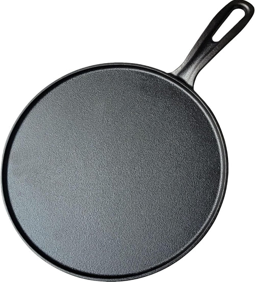 28 cm La Cuisine Pre-Seasoned Cast Iron Crepe & Roti Pan Induction Safe