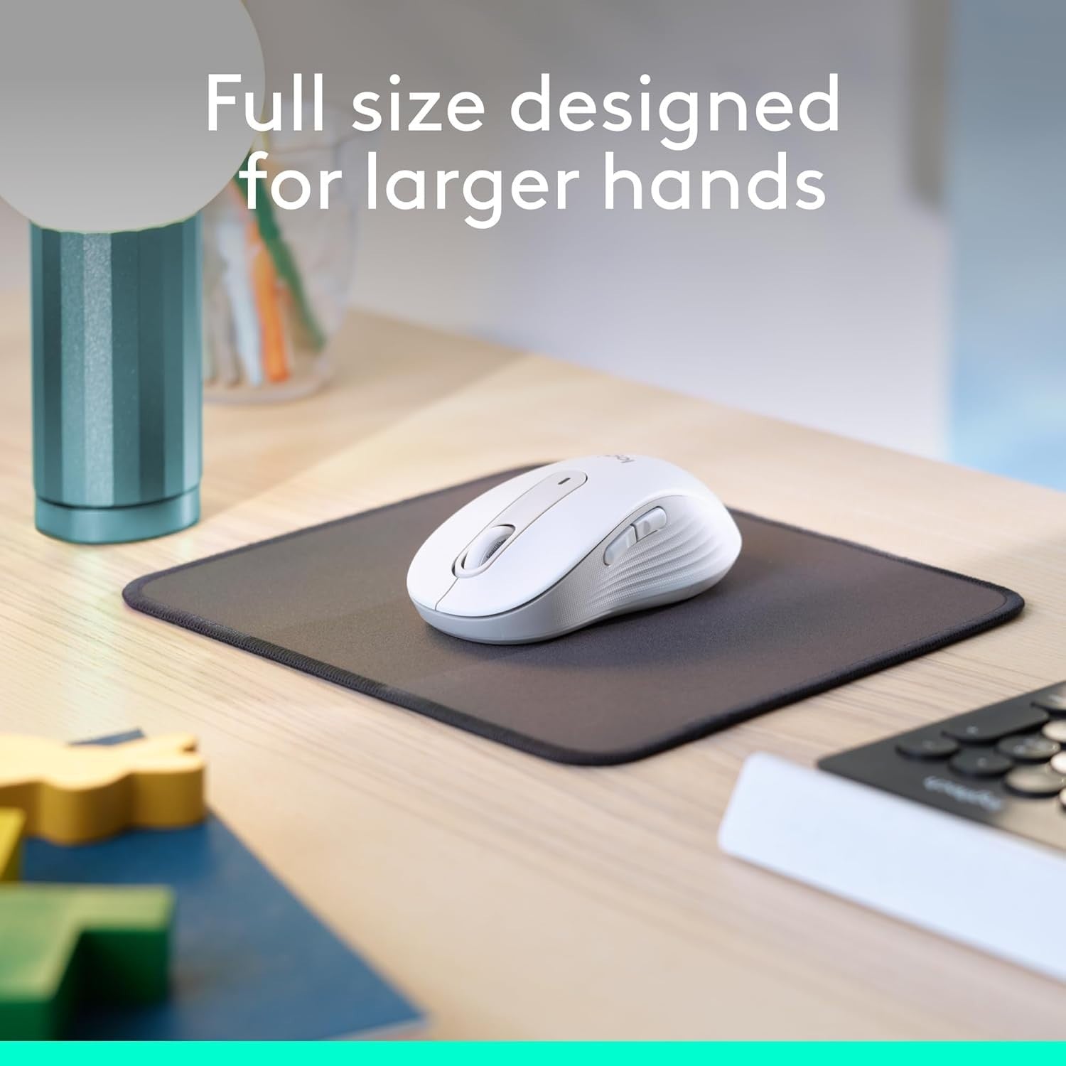 Large Size Silent Wireless Mouse Ergonomic Bluetooth Comfort Grip Home Office