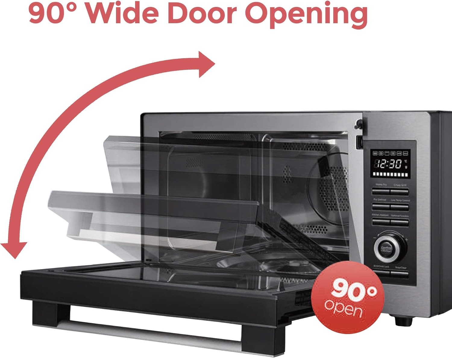 30L 1000W Combination Microwave Oven Air Fry Grill Convection Kitchen