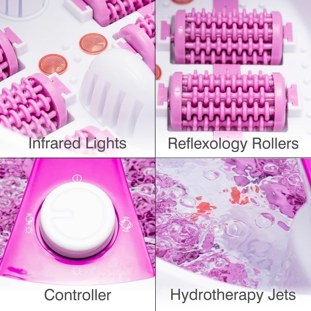 Deluxe Foot Spa Massager with Heat, HydroJets, Vibration & Aromatherapy