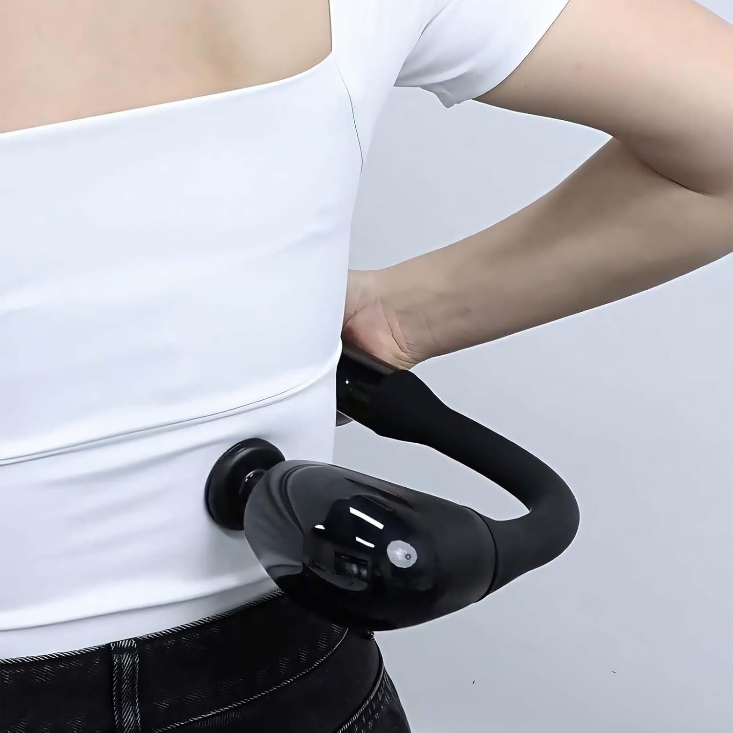 Long Handle Massage Gun Deep Tissue Back & Neck Relief Cordless Quiet