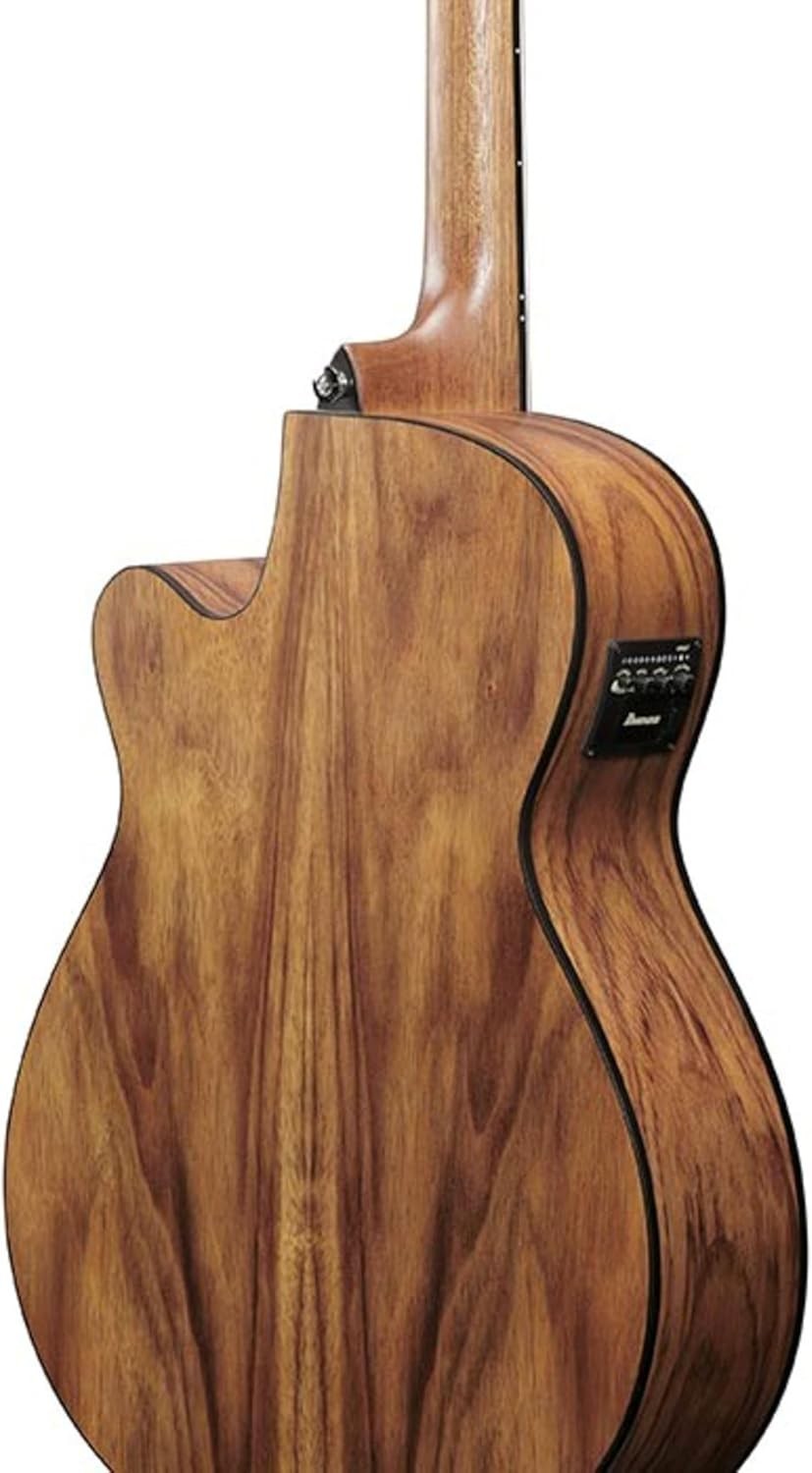 Electro Acoustic Guitar Cutaway Open Pore Brown EQ Preamp