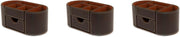 Faux Leather Desk Organiser 6 Compartments Drawer Office Tidy 3-Pack
