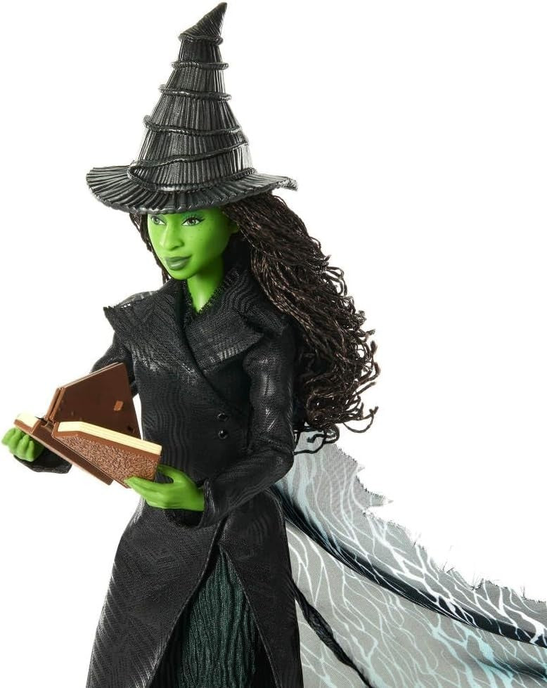 Deluxe Magic Fashion Doll Green Witch Outfit Cape Accessories Poseable