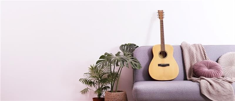 Concert Acoustic Guitar 25in Scale Compact Body Natural Satin