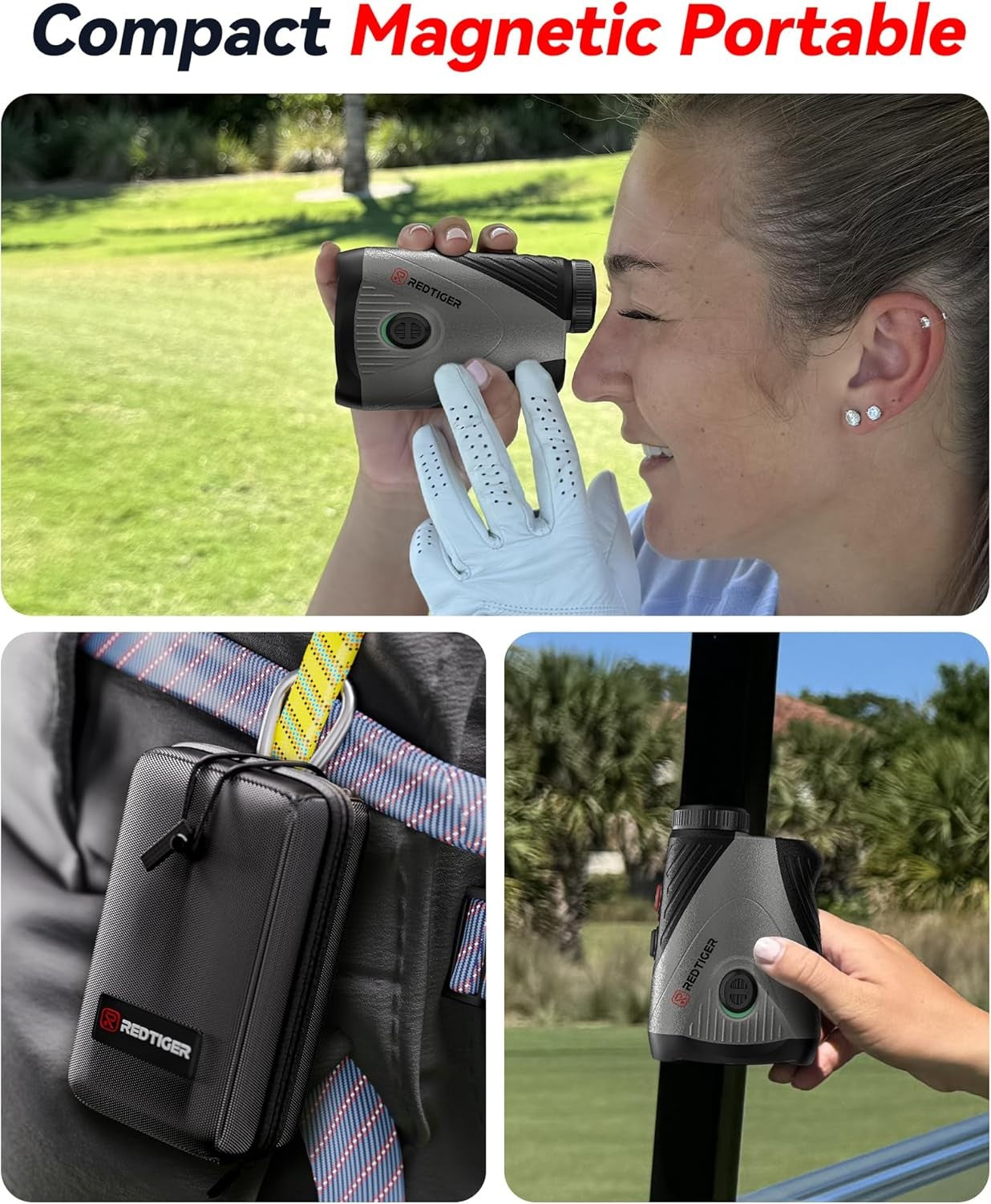 Golf Range Finder 1200 Slope Flag Lock Vibration Rechargeable