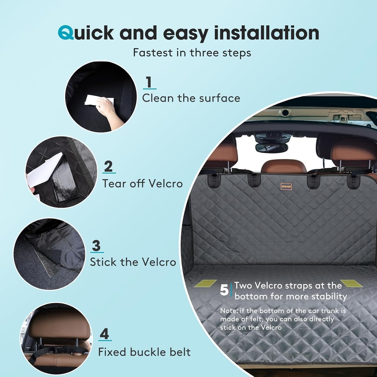 Dog Car Boot Protector Non Slip Trunk Liner Scratch Resistant Cover