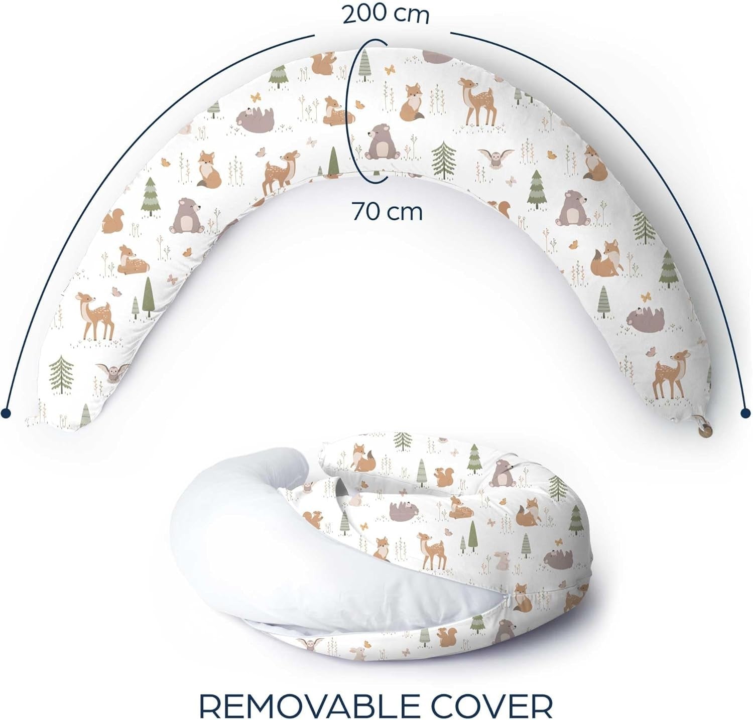 XXL Pregnancy Pillow U Shape 200x70cm Full Body Maternity Nursing Support