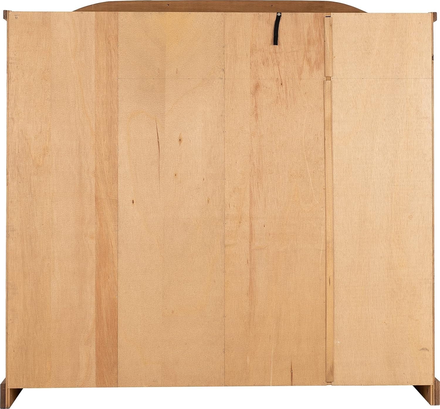 Spacious 4 Door Rustic Pine Wardrobe with Metal Handles & Hinged Doors