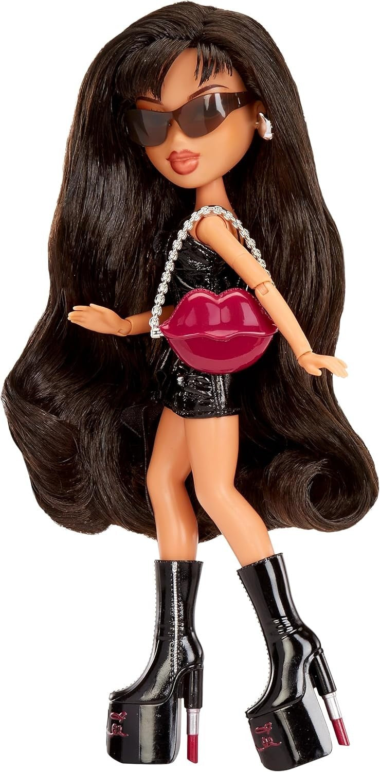 Celebrity Daytime Fashion Doll Patent Dress Platform Boots Display