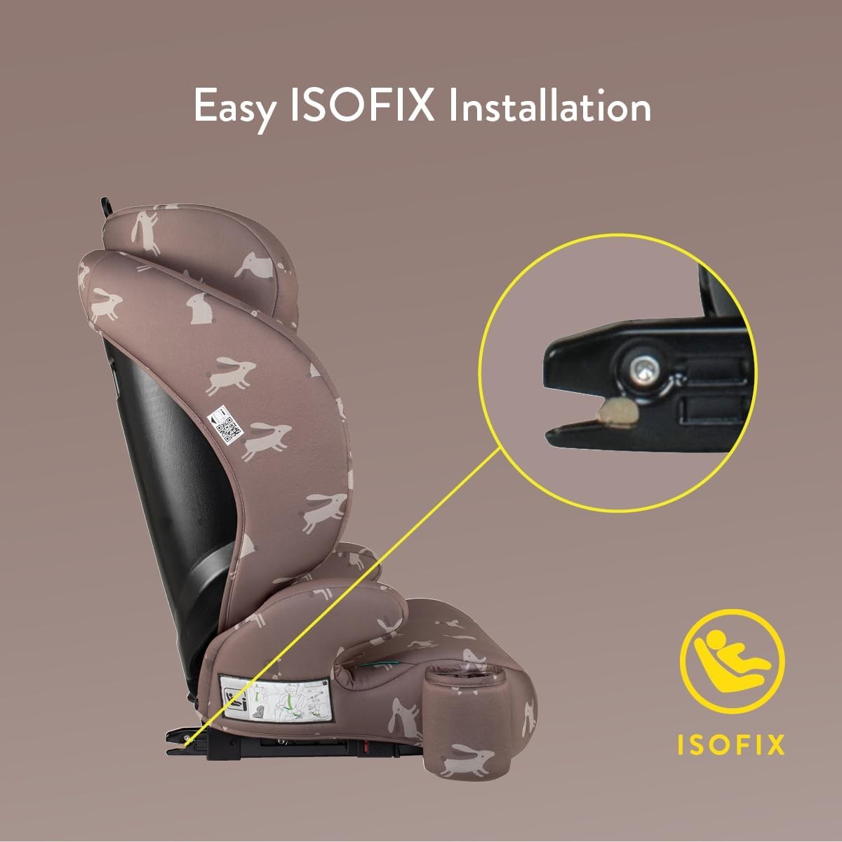 Highback Booster Seat ISOFIX i-Size Group 2/3 4–12Y Adjustable Headrest