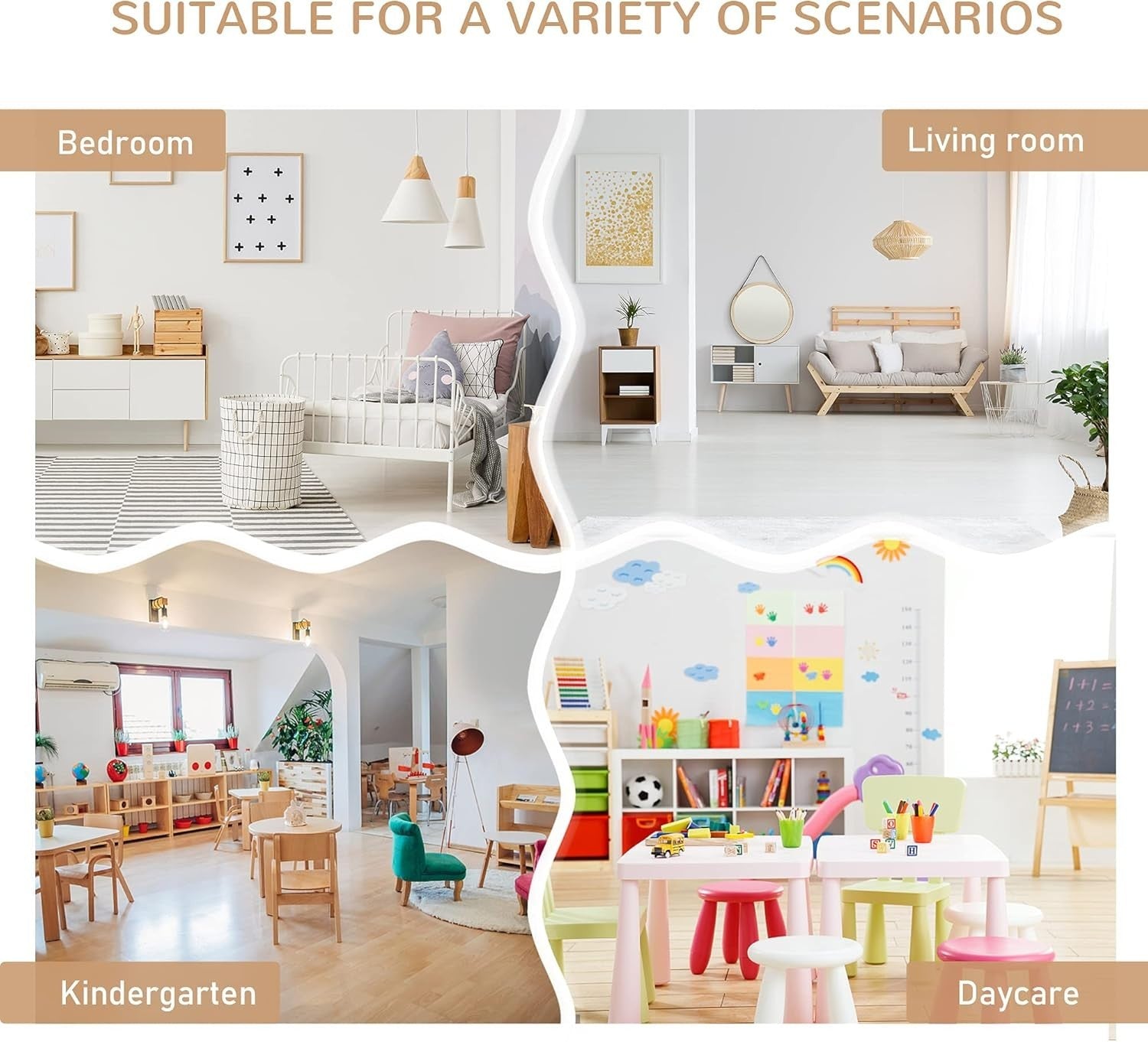 Kids 4-Piece Table & Chair Set with Storage Bench, Safe & Modern Design