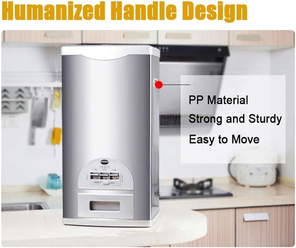 10KG Rice Dispenser Automatic Metering Cereal Container Moisture Proof