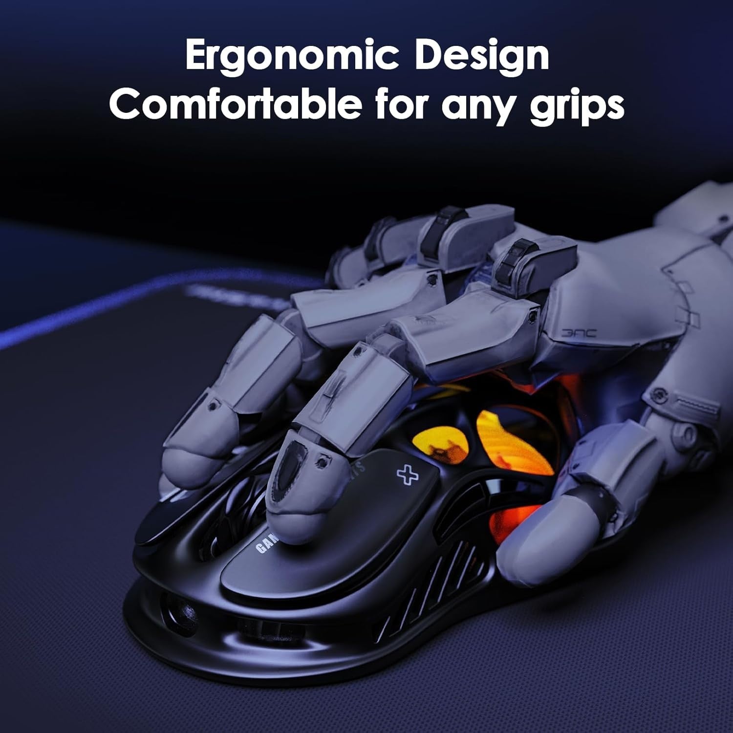 RGB Wireless Gaming Mouse 26000 DPI 79g Lightweight 5 Buttons