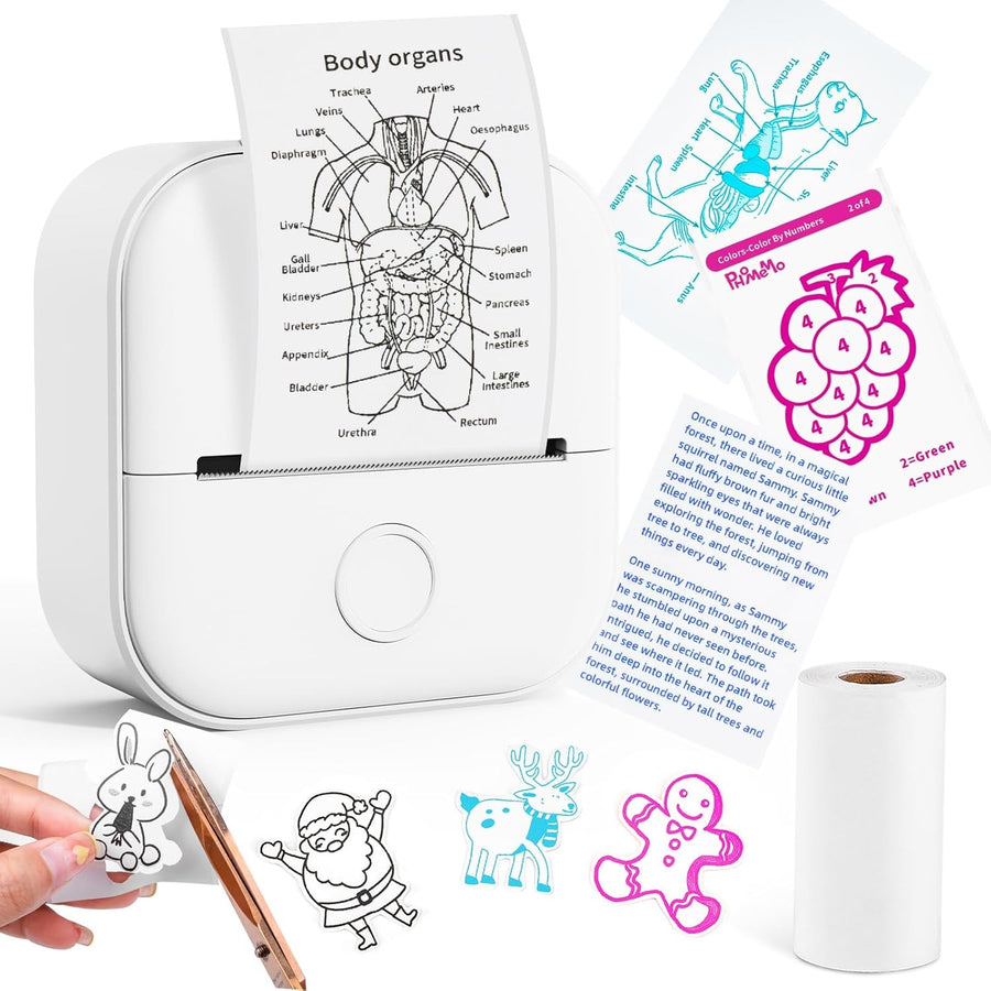 Mini Bluetooth Thermal Sticker Printer Inkless Portable Label