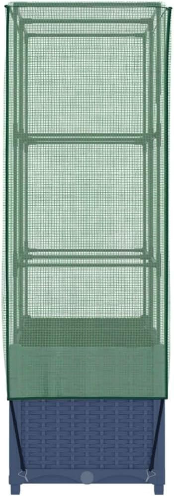 Raised Bed Planter with Greenhouse Cover 80x40x138cm