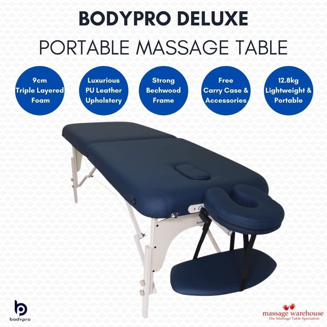 Lightweight Foldaway Massage Bed Portable Therapy Table Height Adjustable
